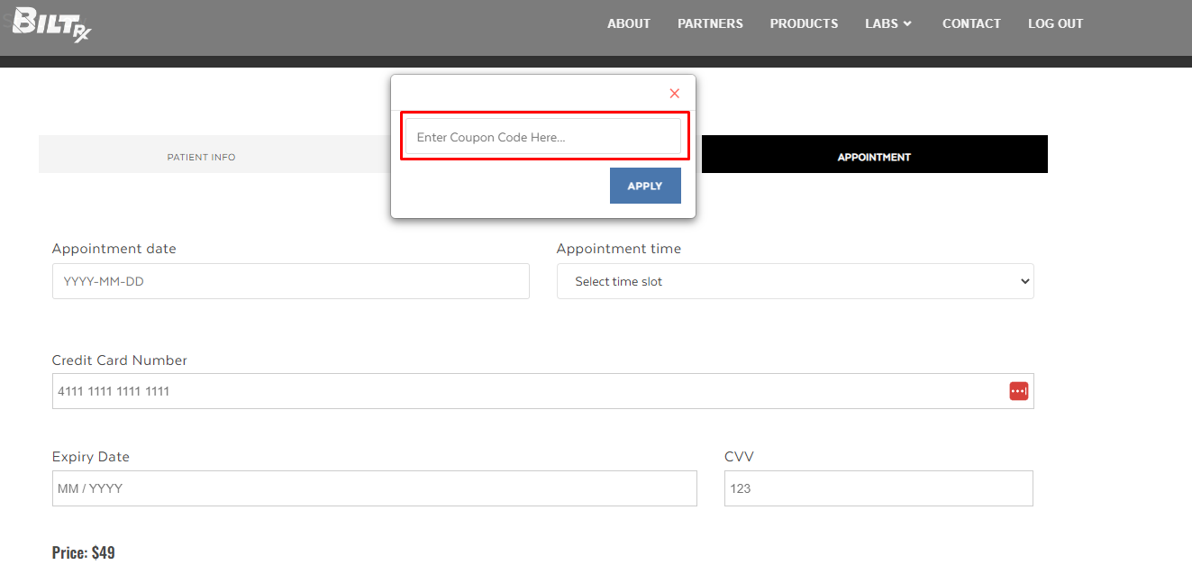 How do I use my BiltRx Coupon code?