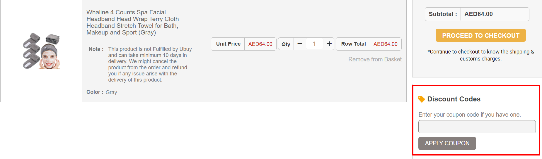How do I use my Ubuy discount code?