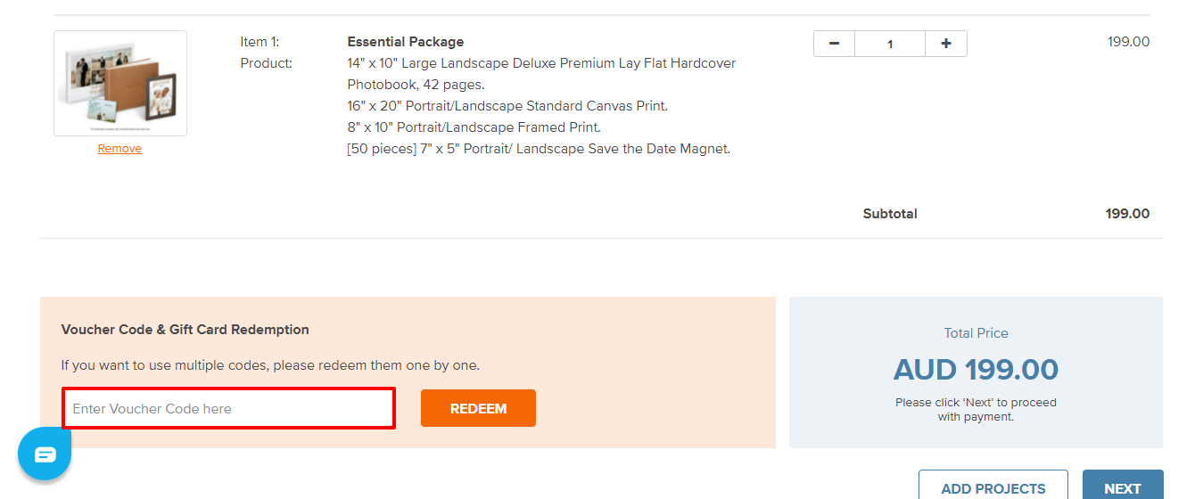 Photobook voucher