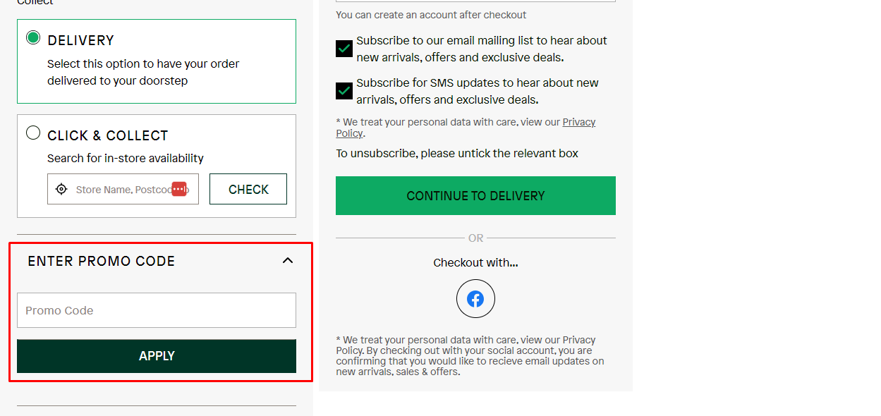 How do I use my AXL+CO promo code?