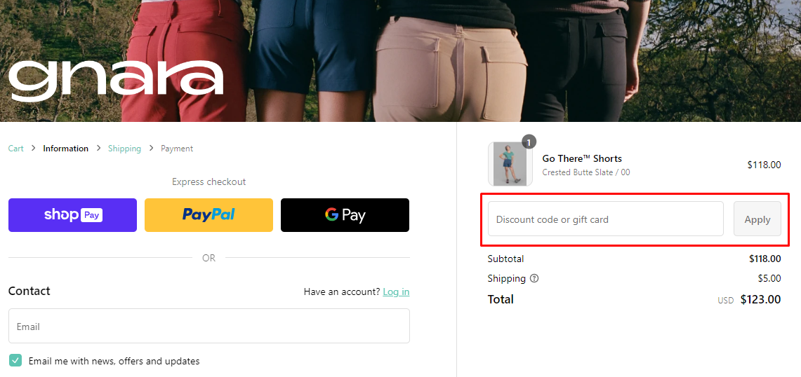 How do I use my Gnara discount code?