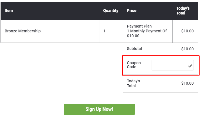 How do I use my The Harvest Plan coupon code?