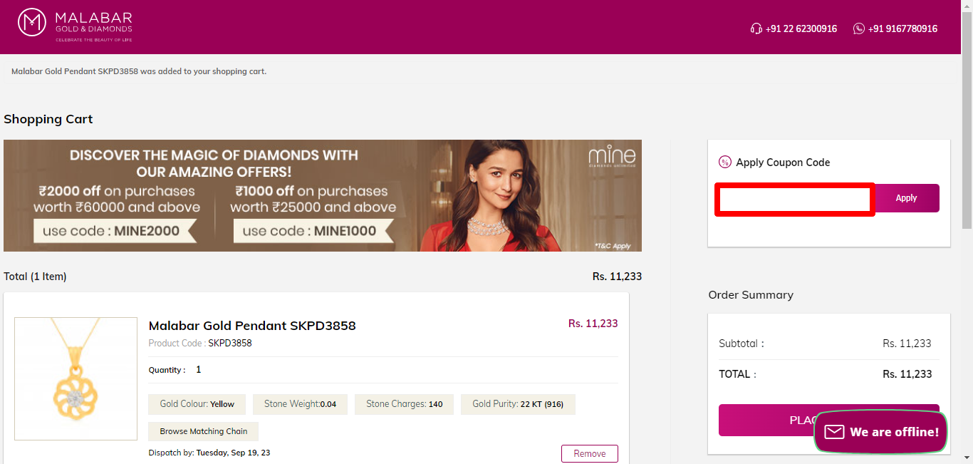 Malabar Gold and Diamonds Promo Codes June 2024