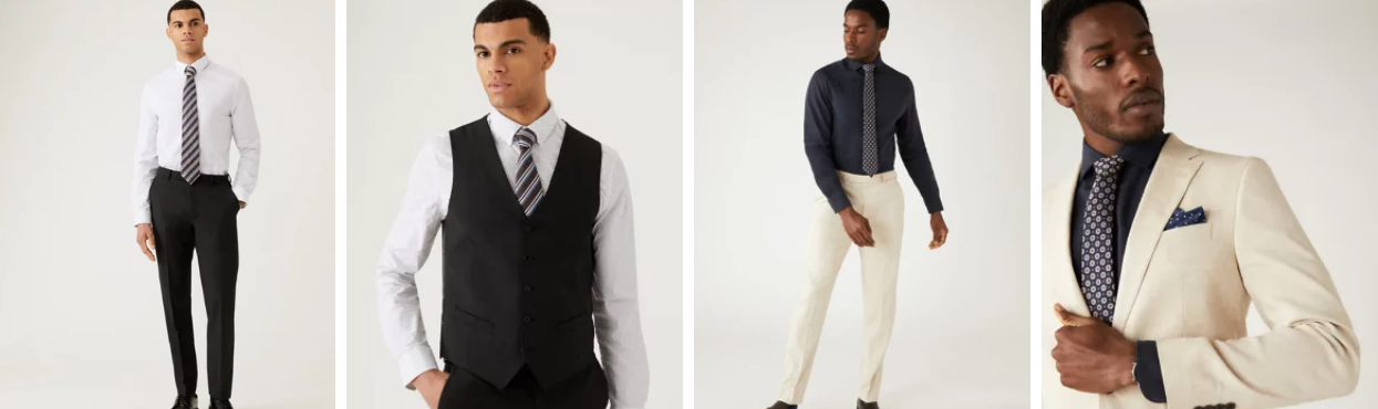 Marks & Spencer top men’s offer range - purchase 4 for 3 on selected suits