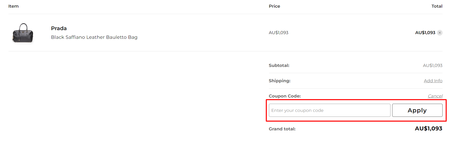 How do I use my Consigned Sealed Delivered coupon code?