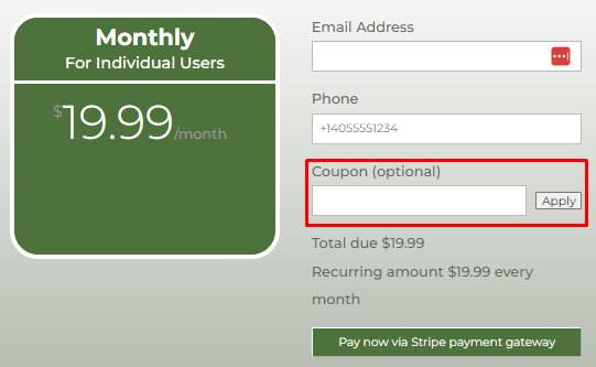 How do I use my Finaciti coupon?