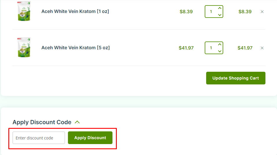 How do I use my Authentic Kratom discount code?