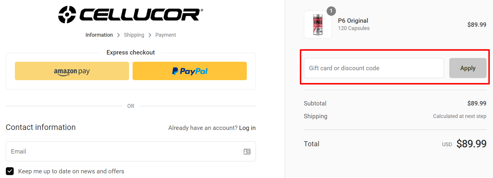 How do I use my Cellucor discount code?