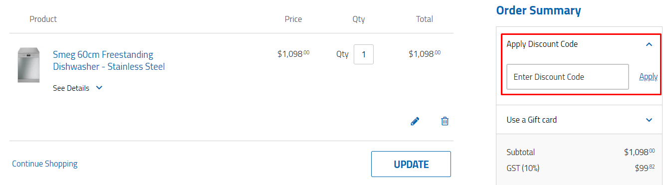 How do I use my Betta Home Living discount code?