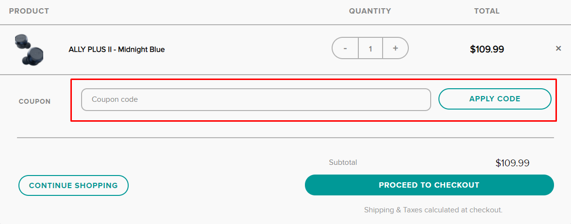 How do I use my Cleer Audio coupon code?