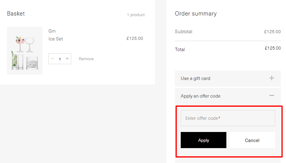 LSA International Checkout