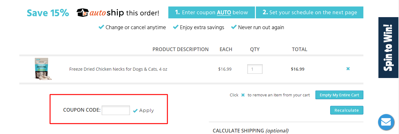 How do I use my Raw Paws Pet Food coupon code?