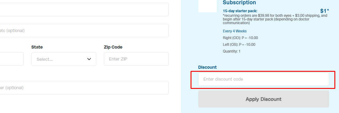 How do I use my Hubble Contacts discount code?