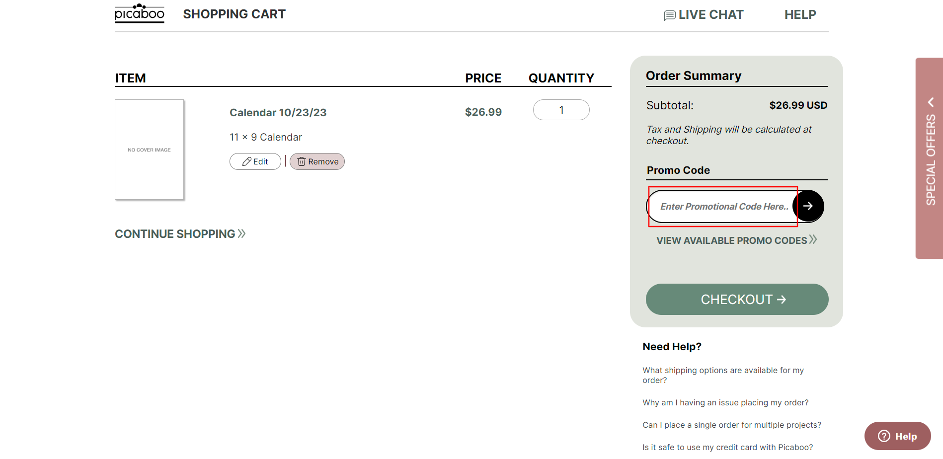 Picaboo Coupon & Promo Codes July 2024