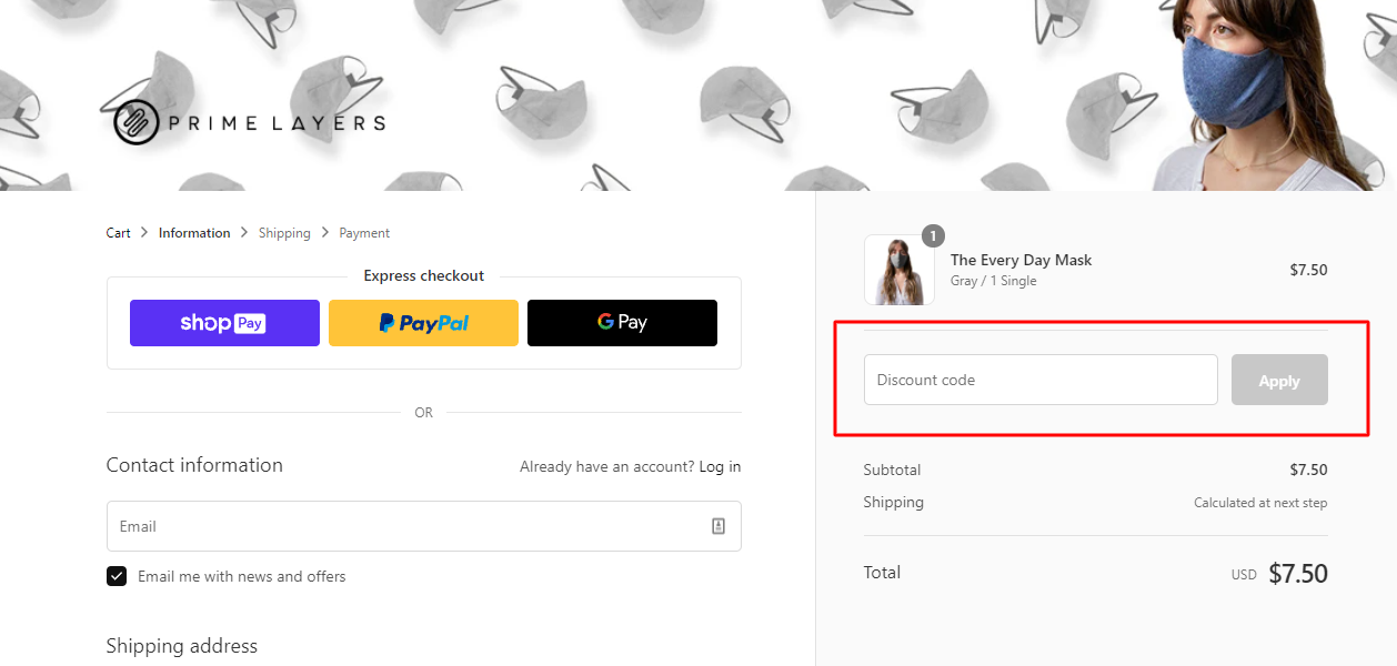 How Do I Use My PRIME LAYERS Promo Code?