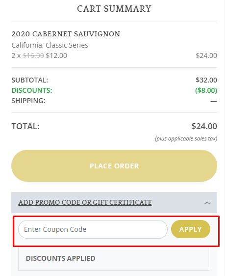 How do I use my Windsor Vineyards coupon code?