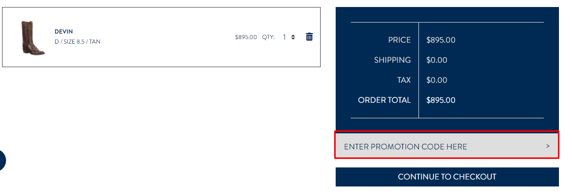 How do I use my Lucchese Bootmaker promotion code?