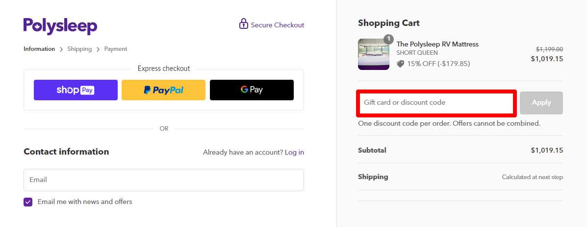 How Do I Use My Polysleep Promo Code?