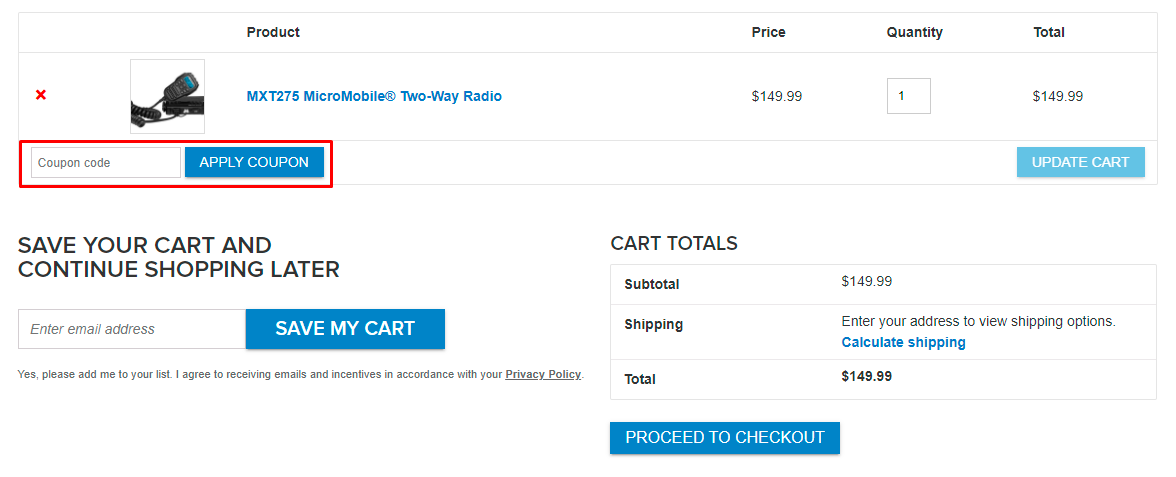 How do I use my Midland coupon code?