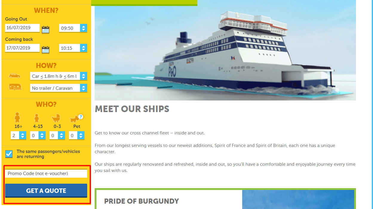 Verified 20 P&O Ferries Discount Code August 2021