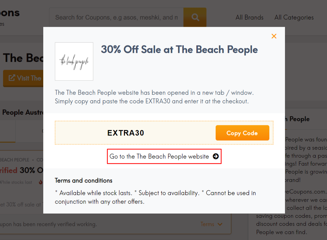 How do I use my The Beach People discount code?