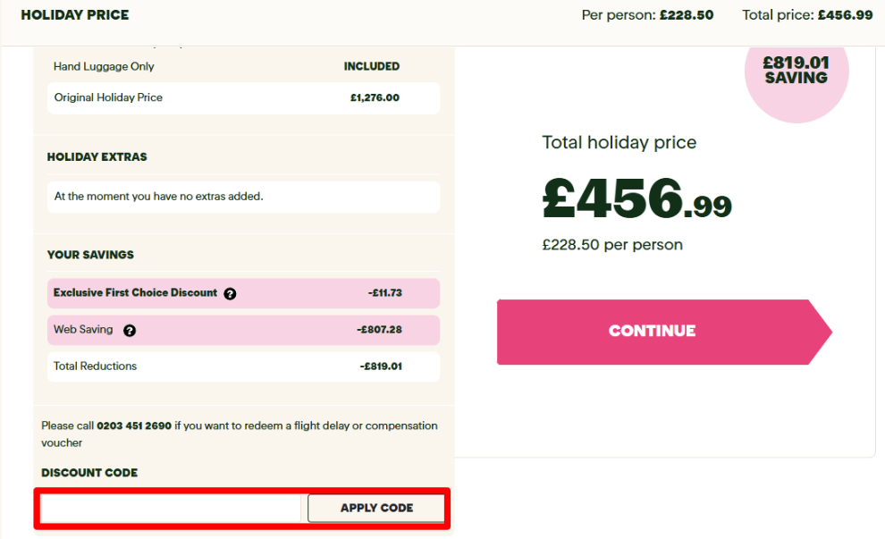 Paste your code in the red box to get your discount