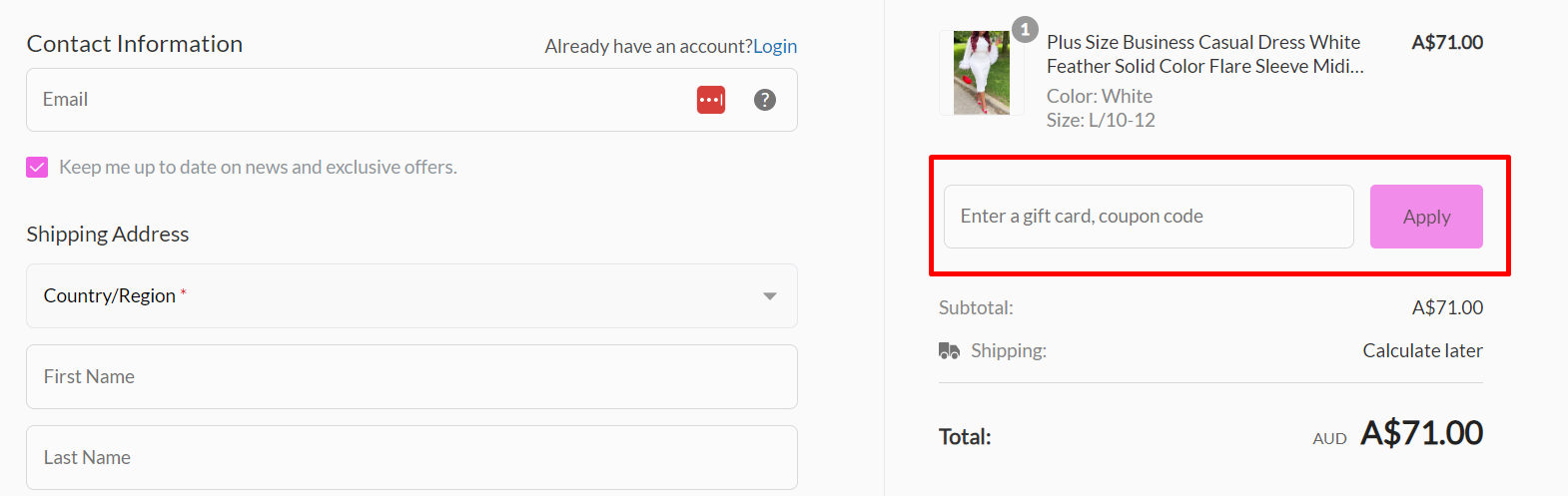 How do I use my XplusWear coupon code?