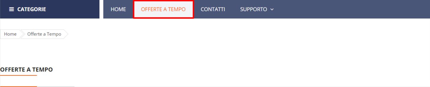 offerte a tempo