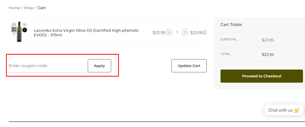 How do I use my Laconiko voucher code?
