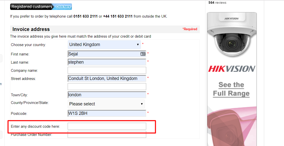 How do I use my Network Webcams discount code?