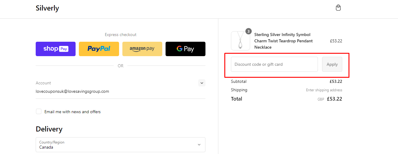 How do I use my Silverly discount code?