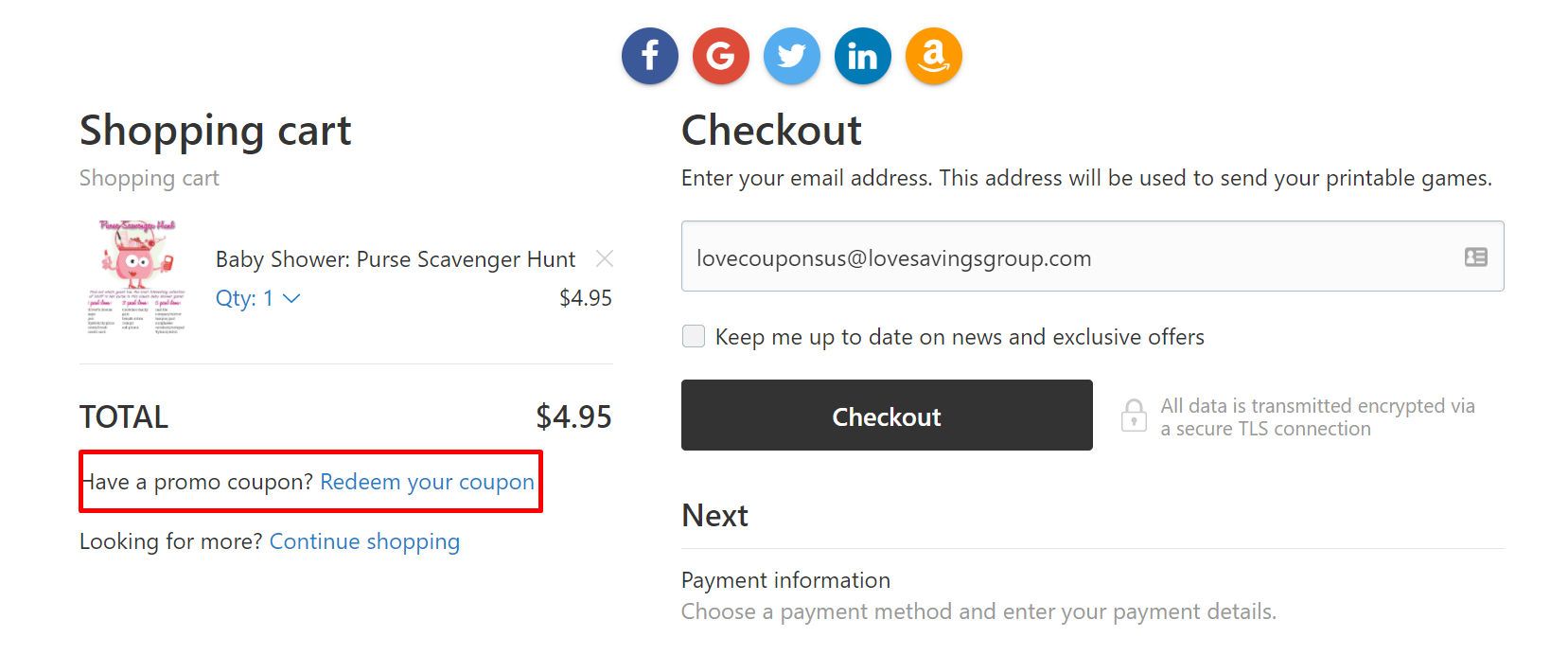 How do I use my Print Games Now promo code?