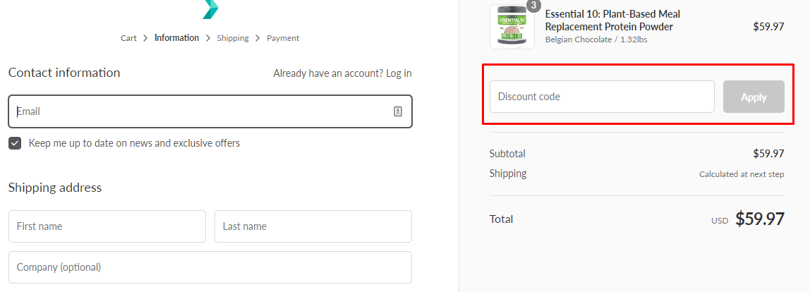 How do I use my Designer Protein coupon code?