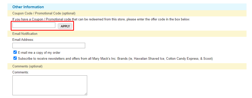 How do I use my Hawaiian Shaved Ice coupon code?
