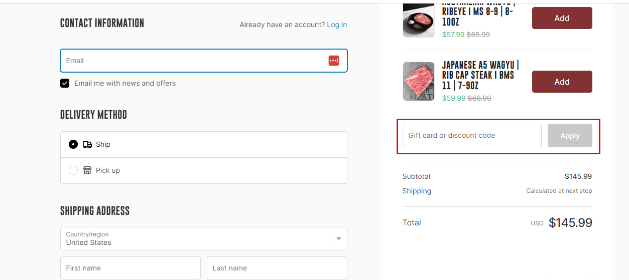 How do I use my The Meatery discount code?