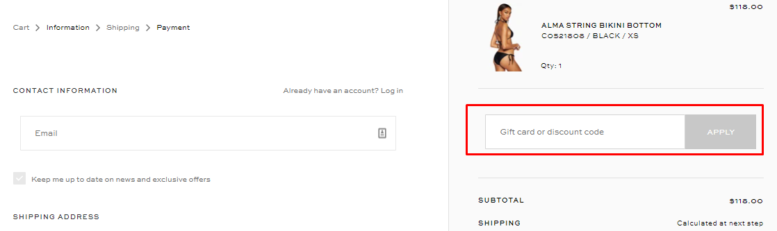 How do I use my Ramy Brook discount code?