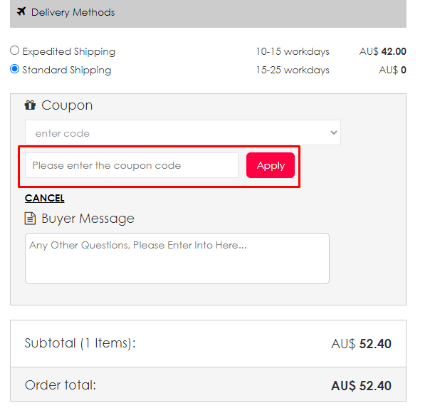 How do I use my Chicloth coupon code?