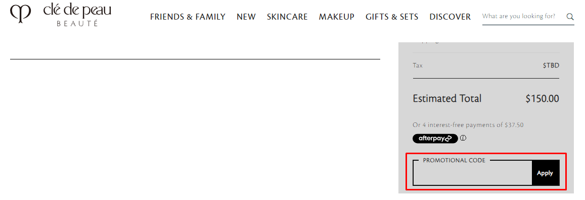 How do I use my Clé de Peau Beauté promotional code?