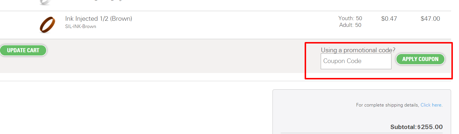 How do I use my WristbandExpress promotional code?