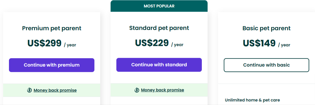 a college of different offers that you can find on TrustedHousesitters