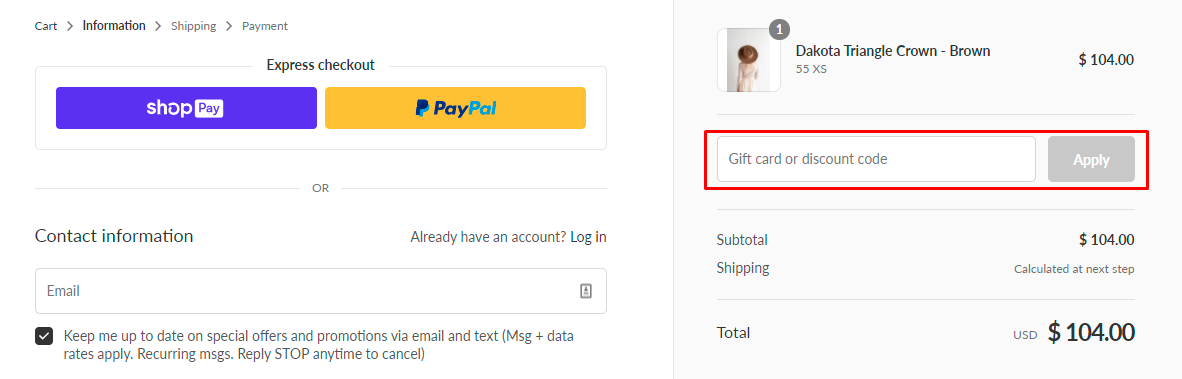 How do I use my Gigi Pip discount code?