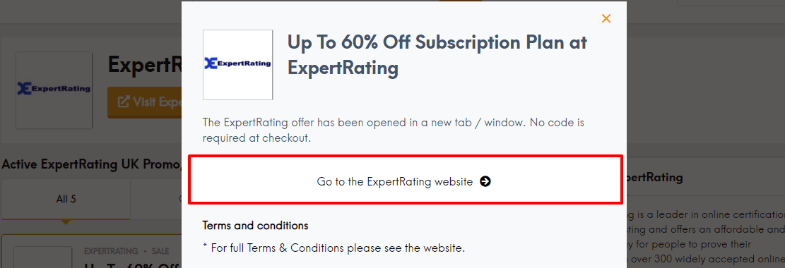 Expertrating Discount Code October 2021
