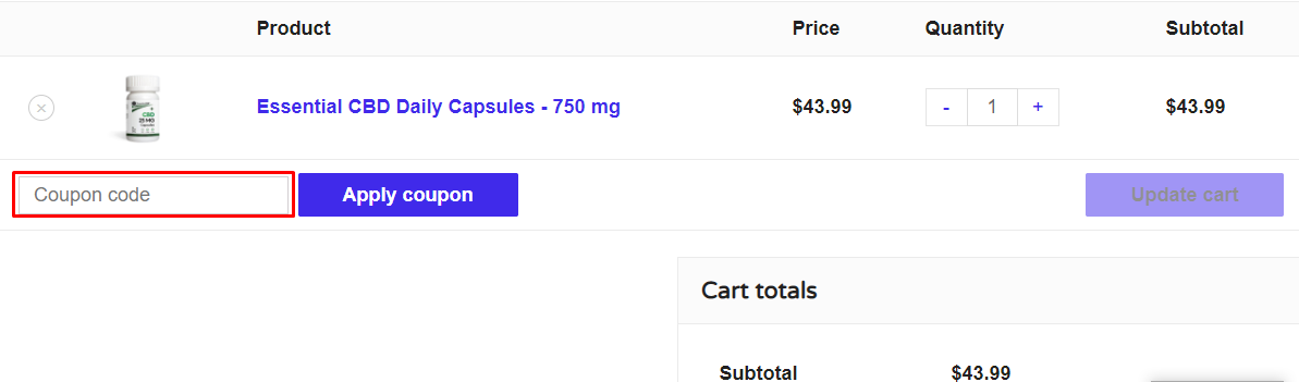 How do I use my Essential CBD coupon code?