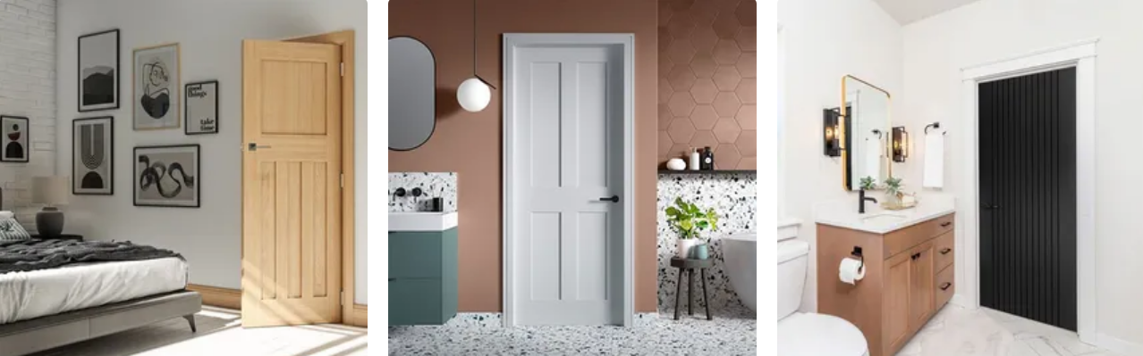 Indoor doors from the Door Superstore store with different looks
