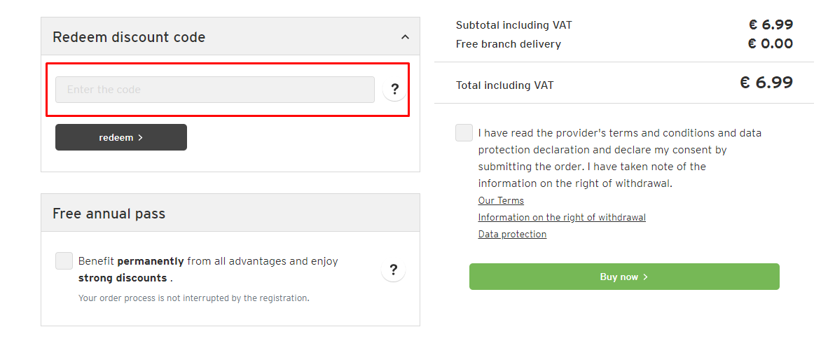 How do I use my Ernsting's family discount code?