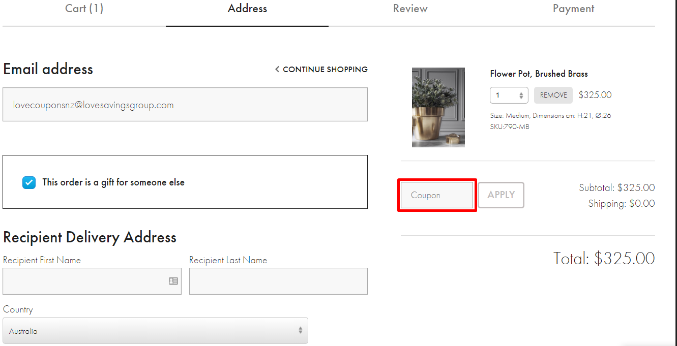 How do I use my Atmosfar coupon code?