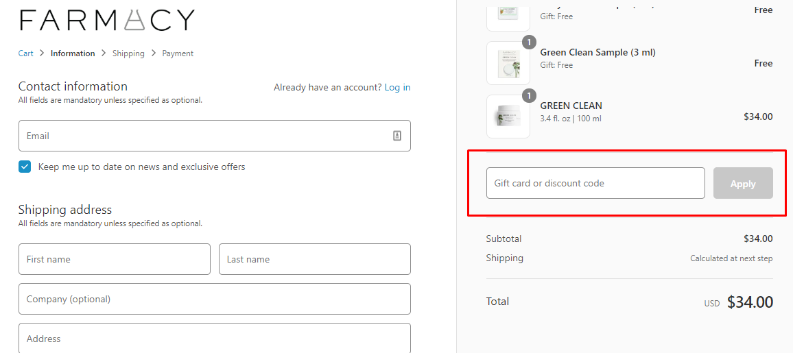 How do I use my FarmacyBeauty coupon code?