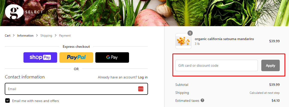 How do I use my Good Eggs discount code?