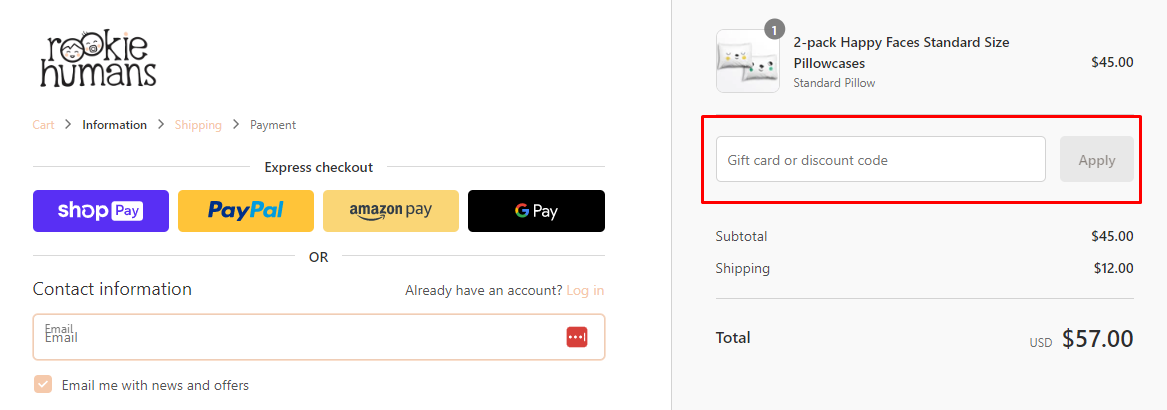 How do I use my Rookie Humans discount code?