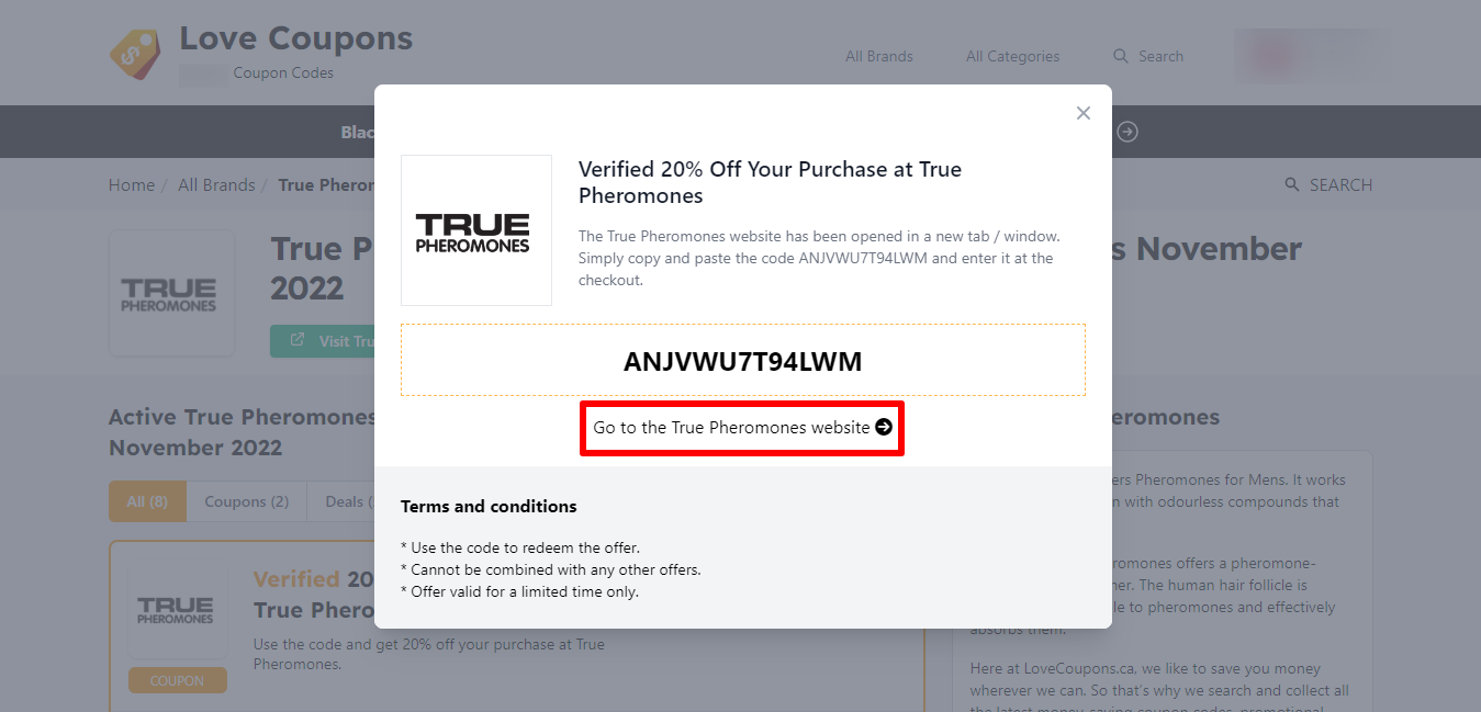 How Do I Use My True Pheromones Promo Code?